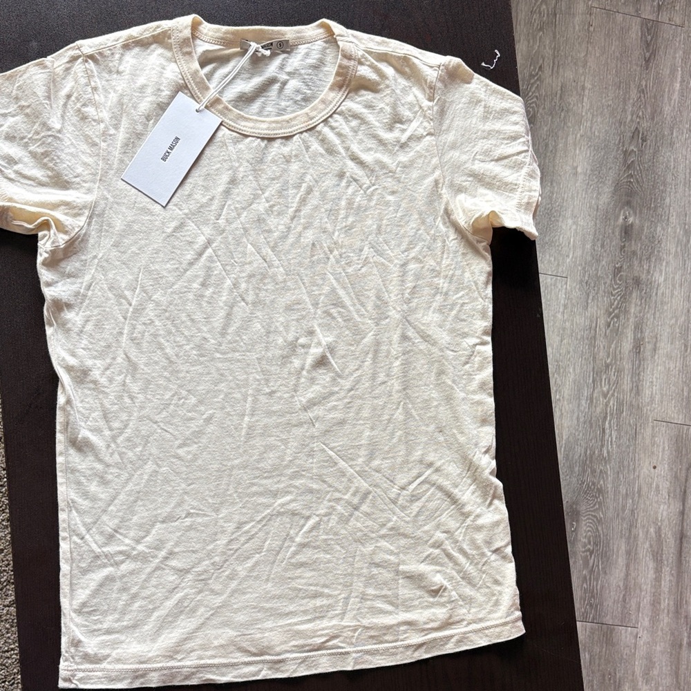 Bundle of 3 Buck Mason Women’s Small NWT Pima and Heirloom Tees - Picture 7 of 11